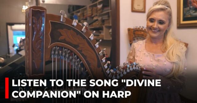 Listen to the song _Divine Companion_ on harp