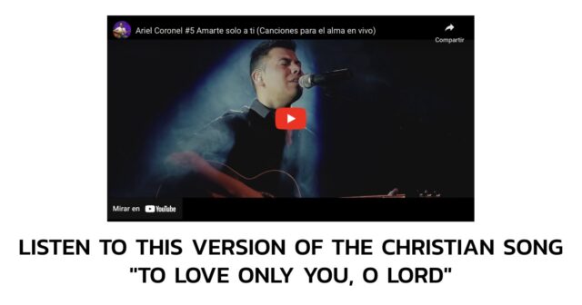 Listen to this version of the Christian song To Love Only You, O Lord