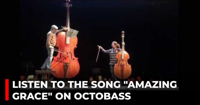 Listen to the song Amazing Grace on octobass