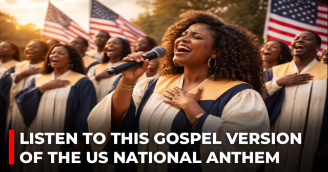 Listen to this gospel version of the US national anthem