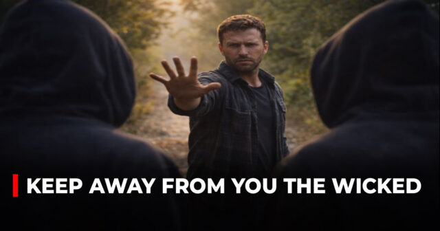 Keep away from you the wicked