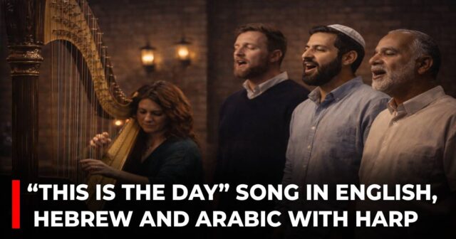 Listen to the song “This is the day” in English, Hebrew and Arabic with harp accompaniment