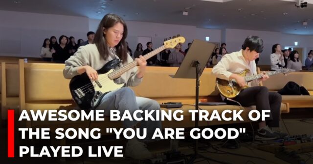 Awesome backing track of the song You are good played live