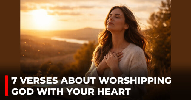 7 Verses about worshipping God with your heart